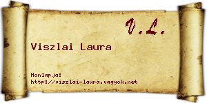 Viszlai Laura névjegykártya